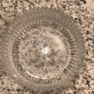 Czechoslovakia crystal bowl fluted